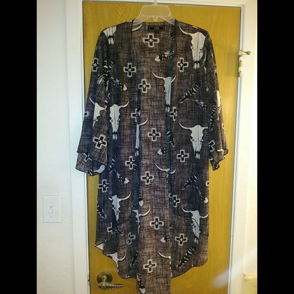 Bull skull kimono